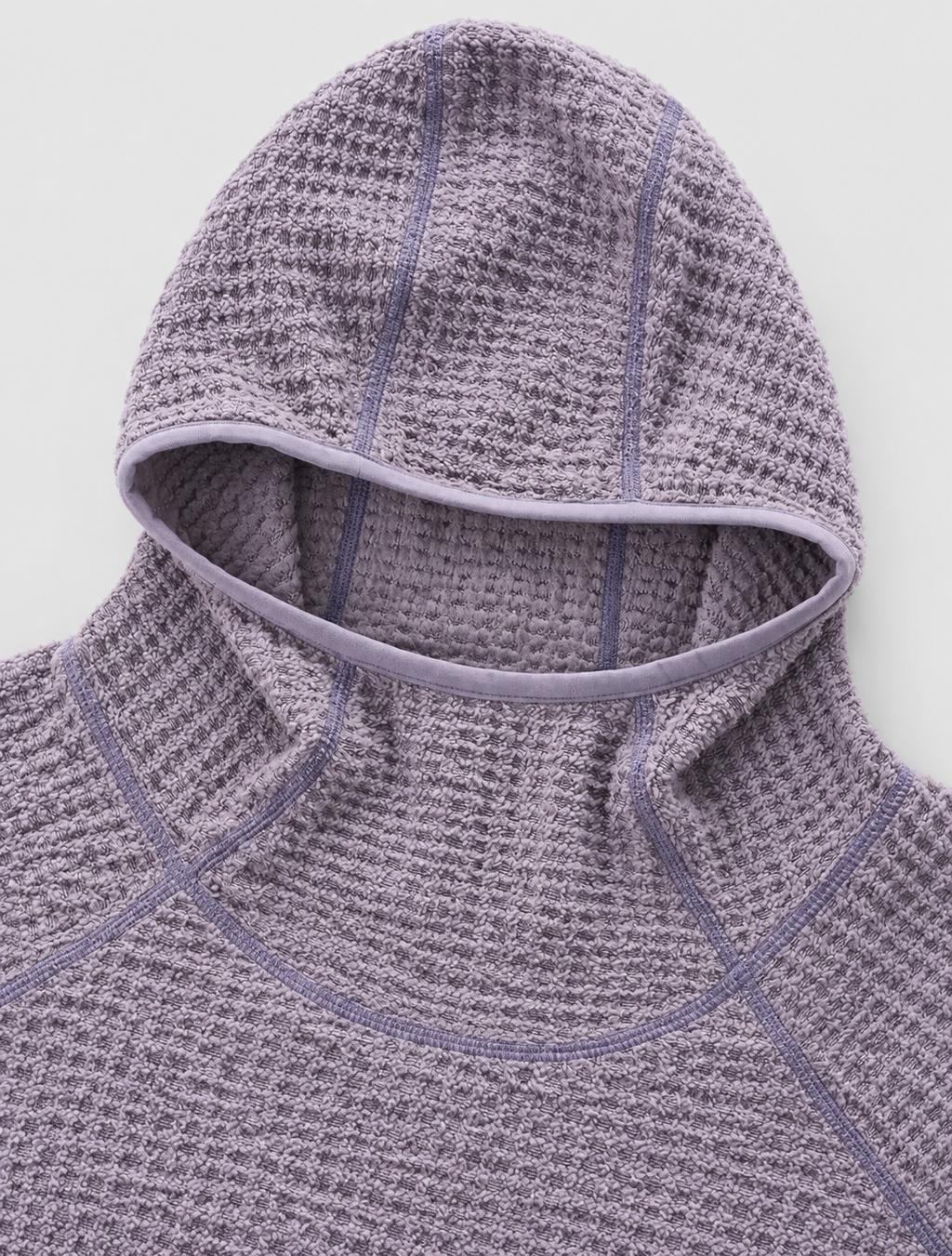 Lightweight Grid Texture Hoodie