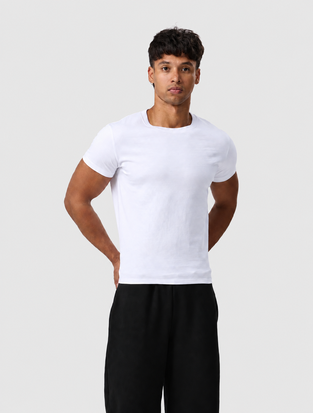 White Baby Tee - Mens