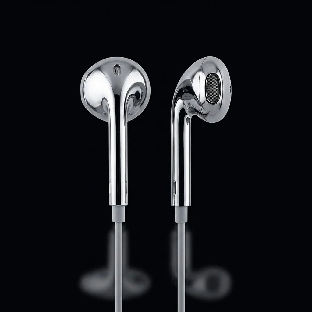 Chrome Wired Earbuds