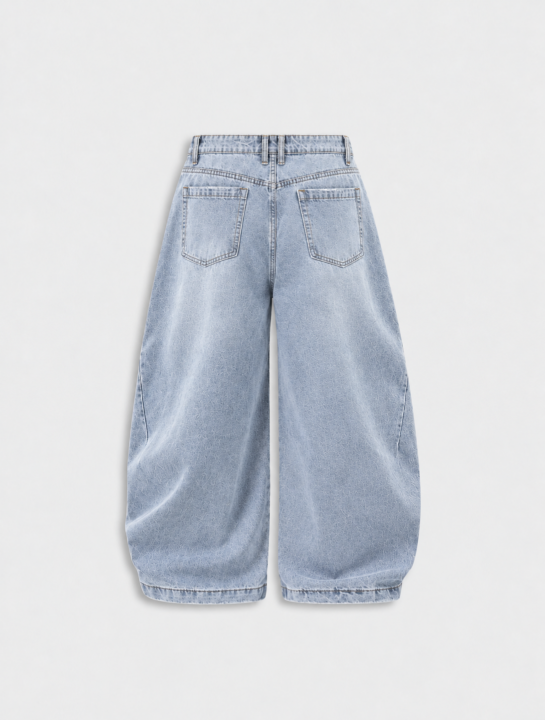 Washed Barrel Baggy Jeans