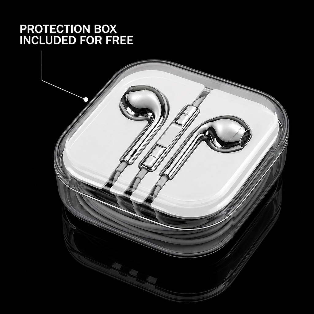 Chrome Wired Earbuds