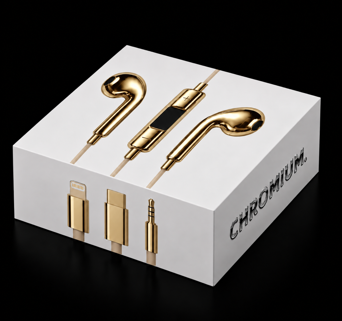 Chrome Wired Earbuds