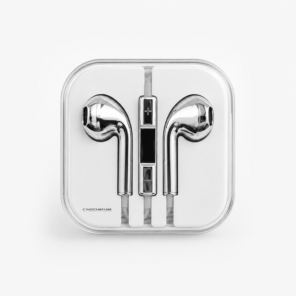 Chrome Wired Earbuds VIP
