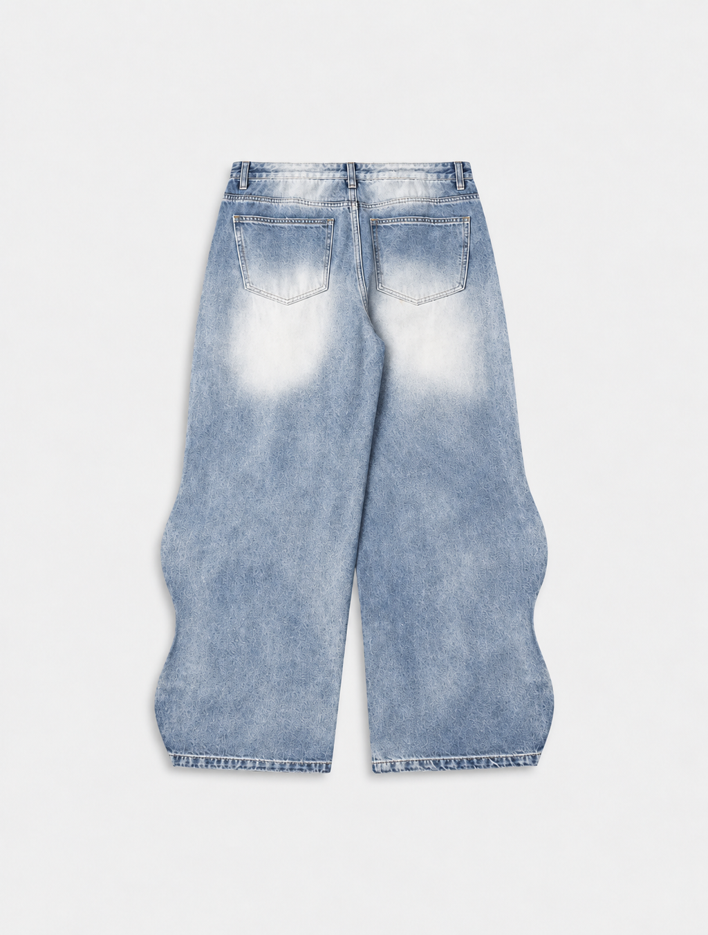 Wave Washed Baggy Jeans