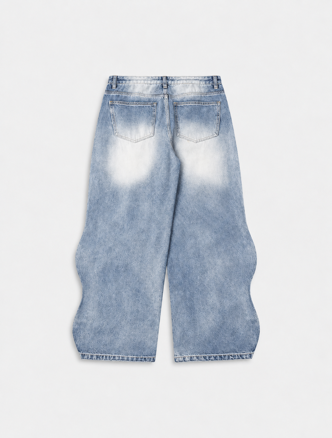 Wave Washed Baggy Jeans