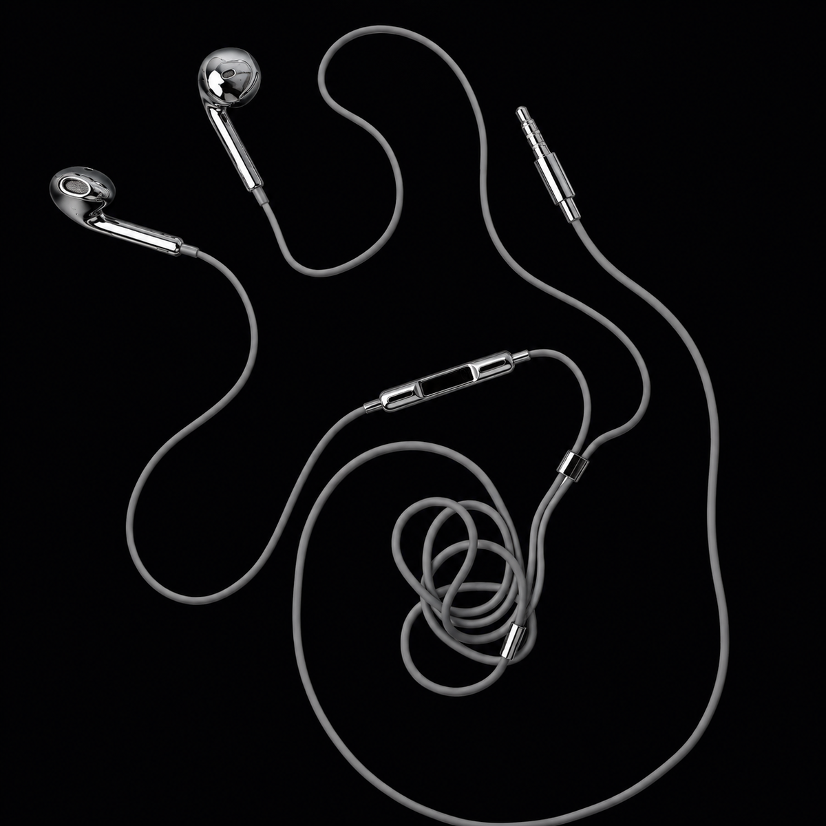Chrome Wired Earbuds