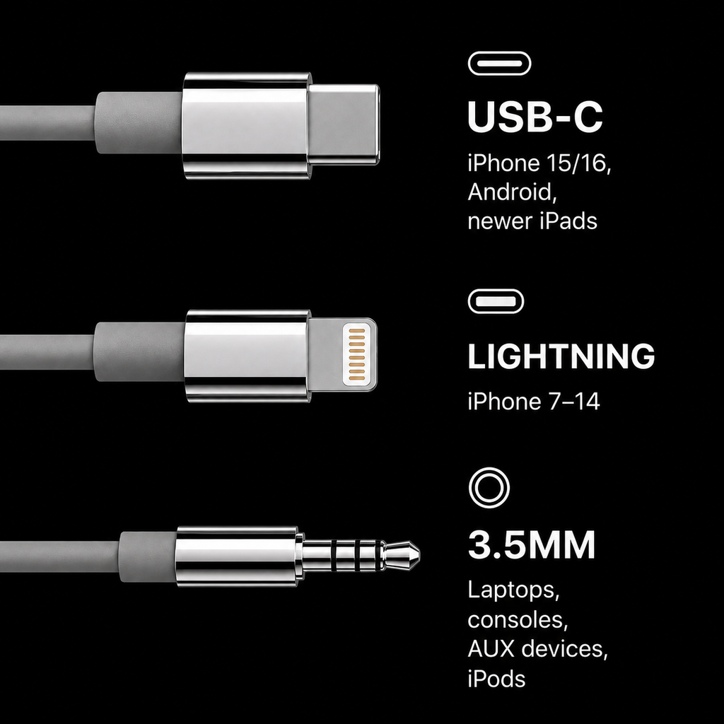 Chrome Wired Earbuds