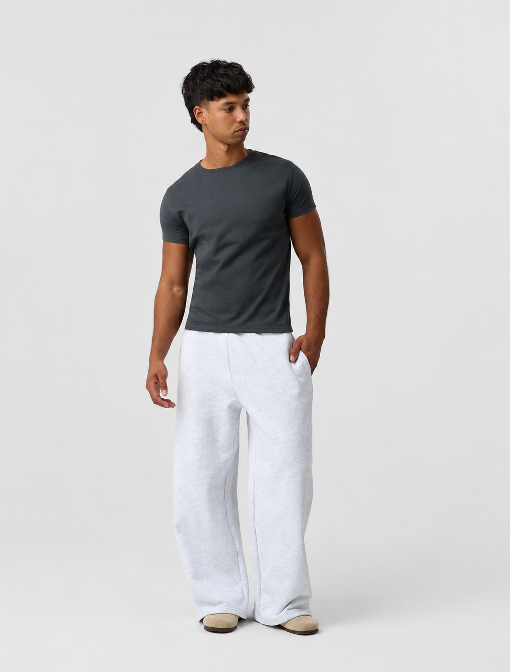White Baby Tee - Mens