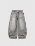 Washed Barrel Baggy Jeans