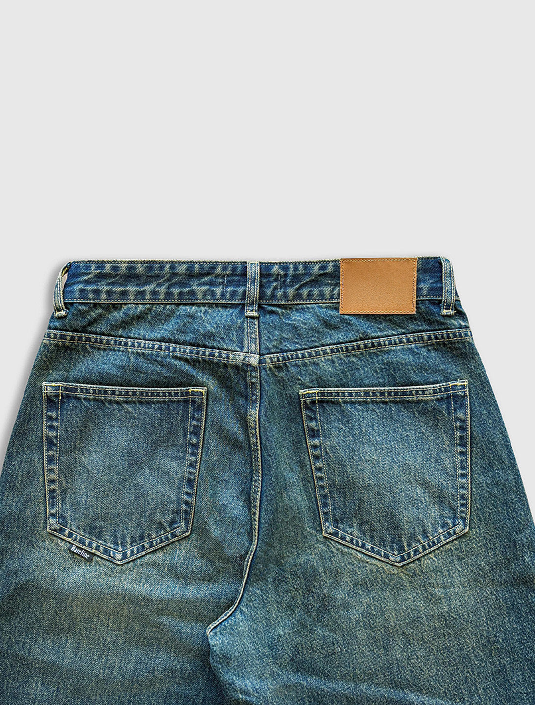 Vintage Wash Denim Jeans