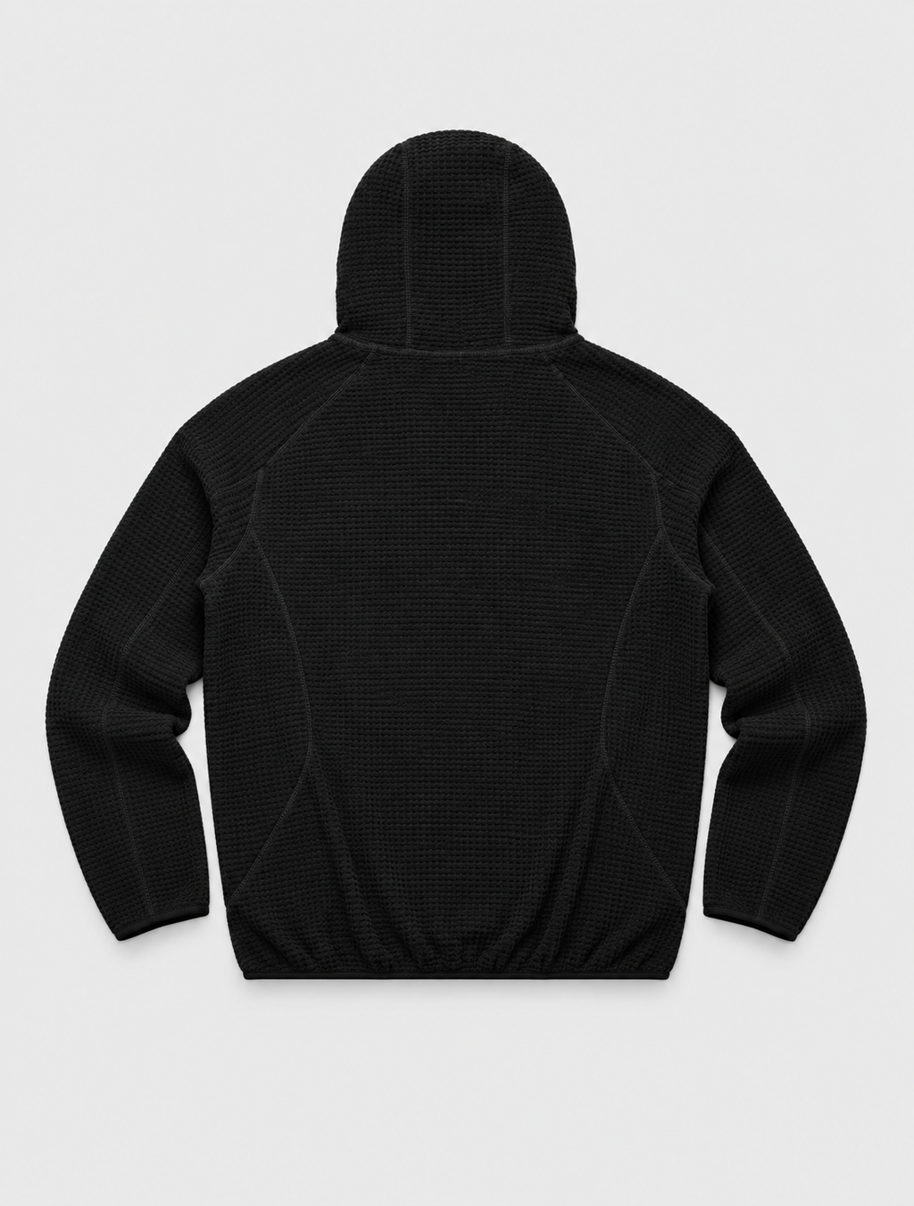 Lightweight Grid Texture Hoodie