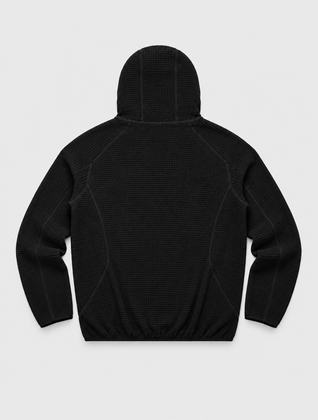 Lightweight Grid Texture Hoodie
