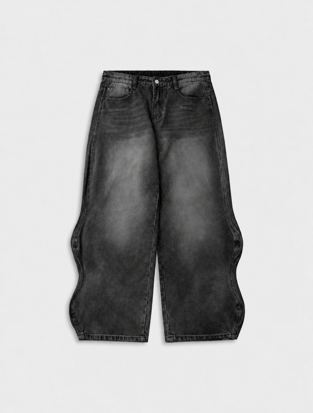 Wave Washed Baggy Jeans