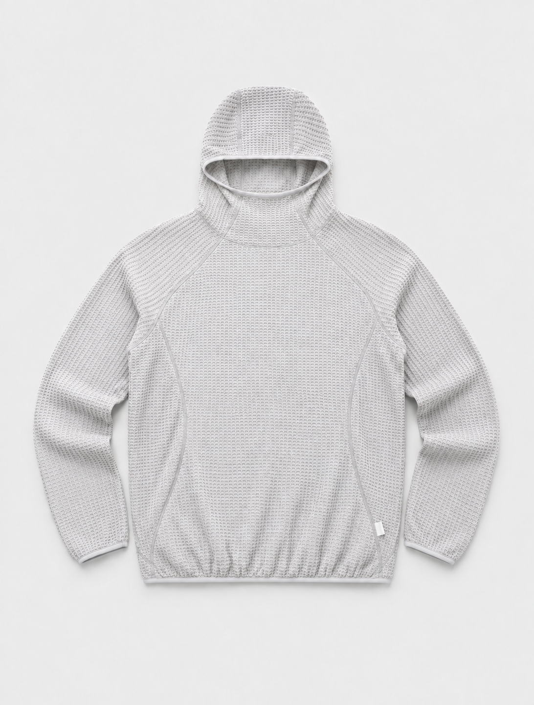 Lightweight Grid Texture Hoodie