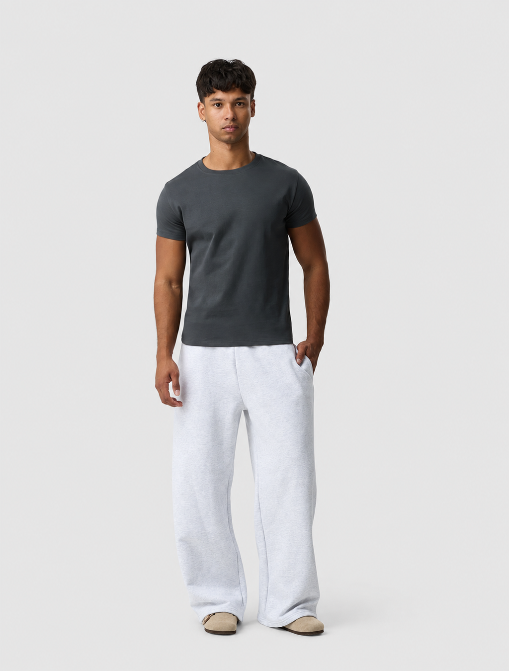 Grey Baby Tee - Mens