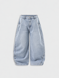 Washed Barrel Baggy Jeans